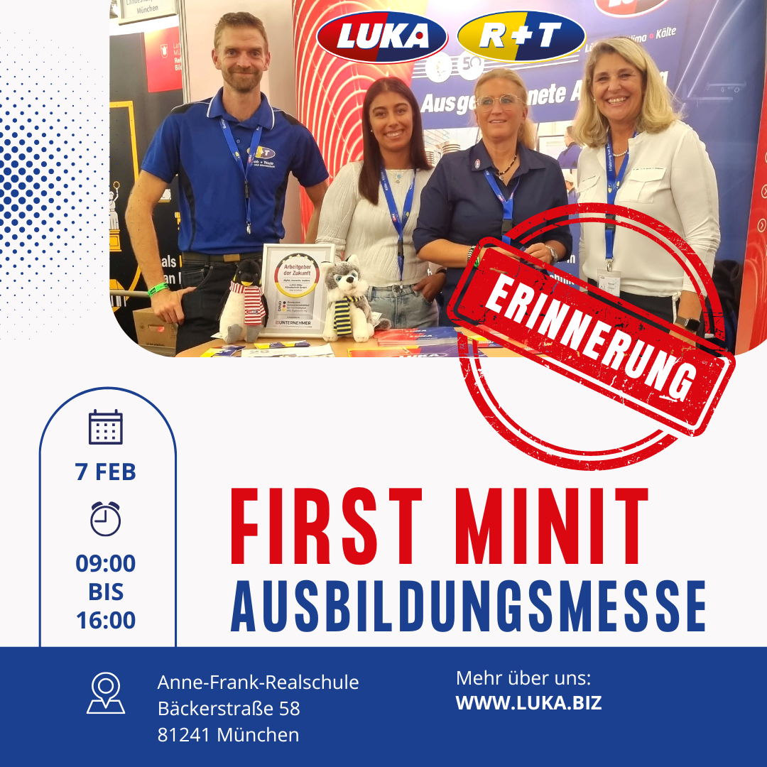 FIRST MINIT AUSBILDUNGSMESSE
